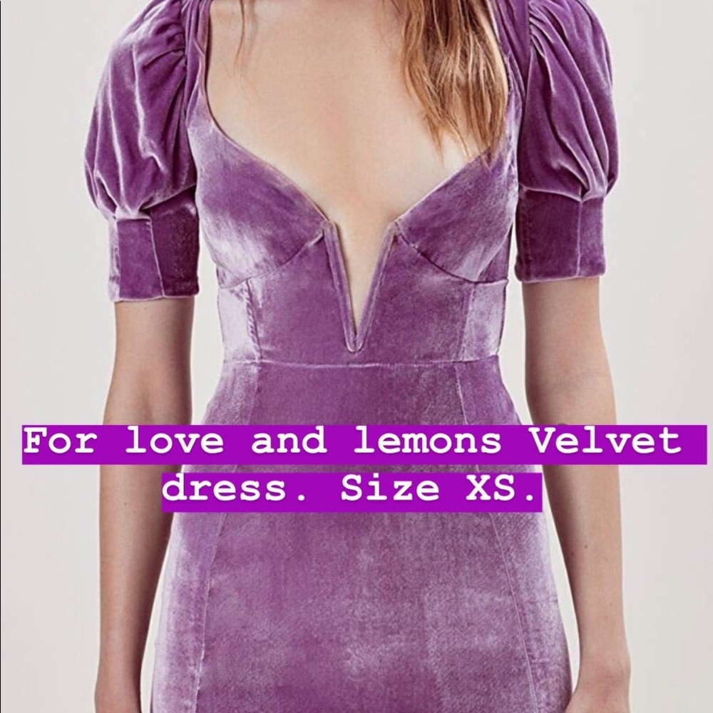 For love and lemons velvet dress